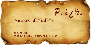 Pucsek Ádám névjegykártya